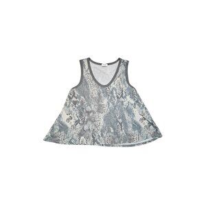 Bluivy Women's Gray Animal Print Tank Top - Size L